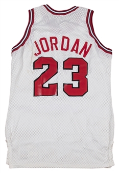 1988-89 Michael Jordan Game Used, Signed & Inscribed Chicago Bulls Home Jersey (MEARS A10, Meza LOA & Beckett)